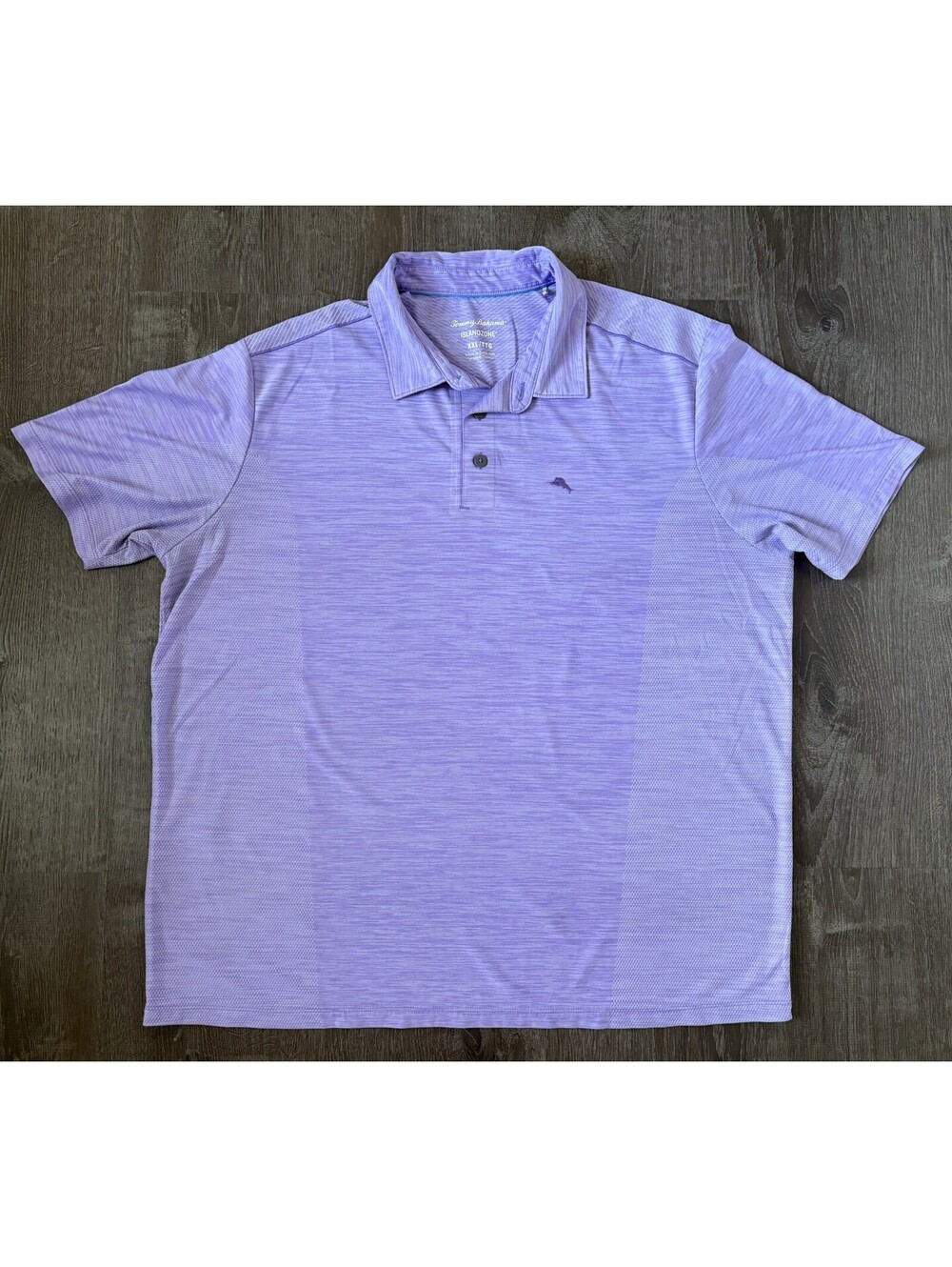 Tommy Bahama IslandZone Mens 2XL Purple Short Sleeve Performance Polo Shirt